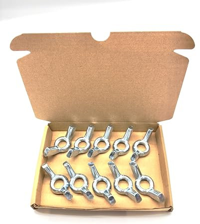 Jones DIY“ 10 Stück M16 Flügelmuttern | Flügelmuttern aus Stahl (M16)