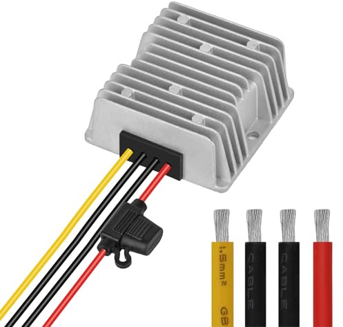 DC 24 V a 12 V 30 A 360 W Regolatore Convertitore Riduttore di Alimentazione Impermeabile Buck Regolatore Modulo di Tensione Trasformatore con fusibili