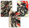 Samunshi® 3x Vintage Poster Motorrad Racer Kunstdruck Set mit Vintage Illustrationen Bilder für Jugendzimmer Deko Plakat Geschenk DIN A3 29,7x42cm