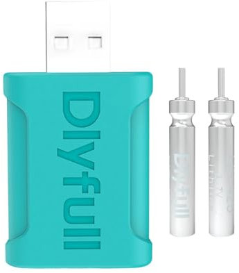 PhnkjGh Akkus Für Angelpose, CR425 Leuchtstab-Ladegerät Set, Luminous Electronic Pose CR425 Wiederaufladbare Schwimmer, Ladegerät Akku USB-Ladegerät Bobbers Schwimmer LED Angel Posen Leuchtpose