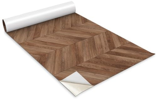 Wallfluent Klebefolie Für Möbel Tisch Schrank Tür Küchenfronten 100x50cm Küchenfolie Selbstklebende Dekofolie Tapete Möbelfolie Deko für Möbel Hochwertige - Holzbretter
