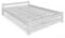 Holzbett 140x200 cm mit Lattenrost Modern Bett Bed Kiefer Massiv Bettgestell Doppelbett Massivholzbett Klassisch | Komfortabel & Langlebig | Skandinavisch Boho Landhaus Kopfteil flach weiß