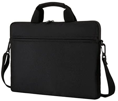 Jeorywoet Laptop -Umhängetasche, Laptop -Tasche 15,6 -Zoll Notebook Computer Aktentasche wasserdichtes Schulter Handtransporthülle Schwarz, Notebook -Computer -Tragetasche