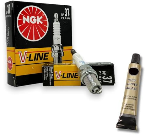 4x Zündkerzen V-Line passt für Audi A3 8L 1.8 Bj. 1996-2003 + Kupferfett
