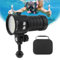 SecurityIng Dive Torch, DF15 25000Lumens Diving Torch, 100m Underwater Video Torch, Scuba Diving Torch with Rechargeable Waterproof Flashlight for Underwater Photography and Videography (DFM02)