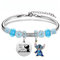 Simllyda Stit-ch Armband, Stit-ch Verstellbares Bettelarmband, Lilo und Stit-ch Bettelarmband, Lilo und Stit-ch Geburtstagsgeschenke für Tochter, Enkelin, Schwester, Freunde (Blau)