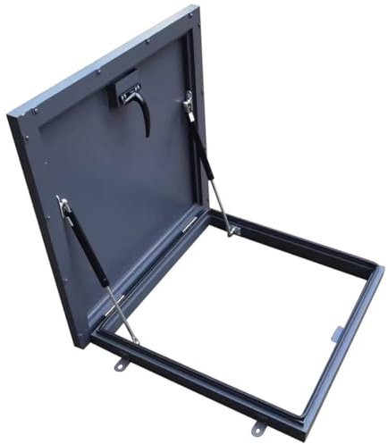 Galvanized Roof Hatch, Roof Steel Security Door, Roof Skylight, Roof Access Hatch Cover, Galvanized Powder Coated Steel Roof Hatch, Deck Installation Roof Window,80×80cm