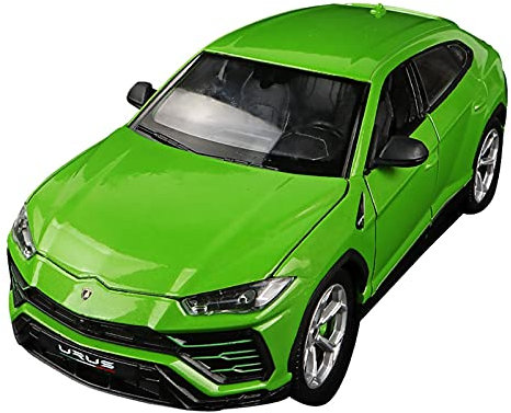 YRXIAO Modellbausatz Auto 1 24 Static Diecast Für Lamborghini Urus SUV Simulation Automodell Metall Fahrzeug Ornamente Display Geschenk Für Wohndekorationen(Grün)