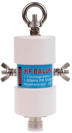 AURSINC Antenna Balun Radio A Onde Corte 1:1 Balun Voltage 1-50 MHz 500 Watt con connettore UHF (SO-239) Impermeabile Fai da Te