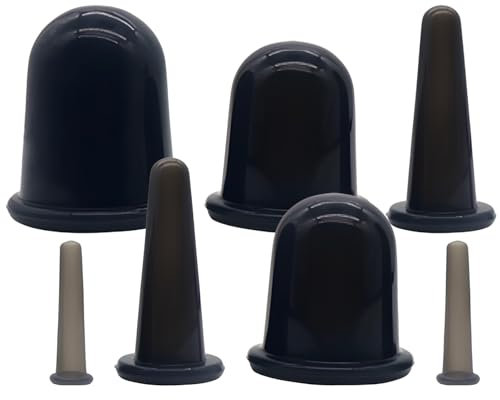 Set di coppettazione in silicone, 7 pezzi, con coppette piccole, medie, grandi e XL, per rilassare viso e corpo, sicuro e morbido