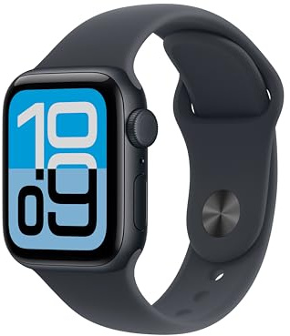 Apple Watch SE 3 GPS + Cellular, Cassa 40 mm in alluminio mezzanotte con Cinturino Sport mezzanotte - S/M