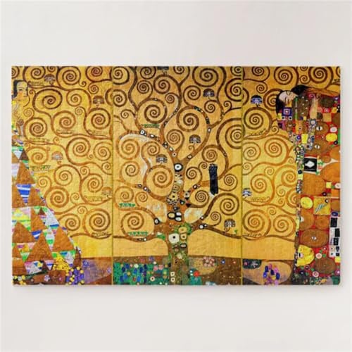 Puzzle 1200 pièces Le célèbre Arbre de Klimt Puzzles pour Adultes Jeux d'activités Familiales,Puzzle à Faire Soi-même pour Décoration Murale de la Maison