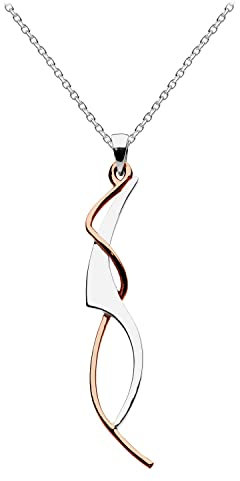 Dew Women's Rose Gold Plate Art Nouveau Necklace of Length 18 inch