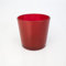 INNA-Glas Runde Vase - Blumentopf Alena, rot, 16cm, Ø 17cm - Dekovase - Konisches Glas