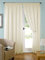 John Aird Pair Cream Lined Tape Top Voile Curtains (90 wide x 108 drop)