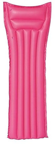 Luftmatratze mit zwei Luftkammern, verschiedene Farben (1 Stück | ca. 183 cm x 69 cm, pink)