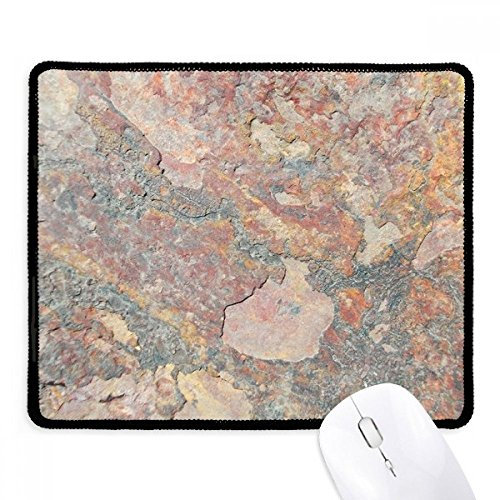 DIYthinker Rusty Rough Iron Texture Rust Non-Slip Mousepad Game Office Black Titched Edges Gift