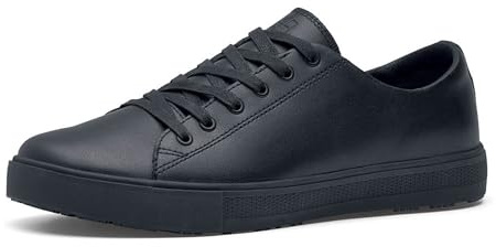 Shoes for Crews Unisex Slip-Resistant Work Sneakers – Comfortable, Lightweight, Water-Repellant & Non-Slip – Ideal for Restaurant Catering Kitchen, Chef-Footwear – Old School Low Rider IV