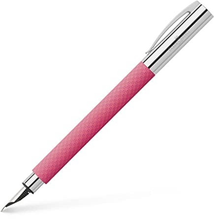 Faber-Castell 149691 - Füller AMBITION OpArt, Feder F, Pink Sunset