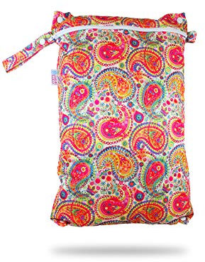 Petit Lulu wasserdicht doublesize Windeltasche | Wetbag Organiser Beutel | Windelsack | Nasstasche für Stoffwindeln | Nässeschutzbeutel | Waterproof Wet Bag | Wickeltasche (Orient)
