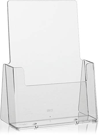 Taymar Présentoir à prospectus Porte-brochures Format DIN long Lot de 5 Format A5 Transparent