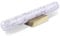 Flexzion Rouleau à pâtisserie français en marbre blanc de 30,5 cm pour la cuisson avec support de base en bois – Rouleau de cuisson anti-adhésif pour fondant, croûte, pâtisserie, biscuits, pizzas,