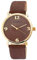 Akzent Exclusive Damen - Uhr Lederimitat Armbanduhr Dornschließe Analog Quarz 1900231 (Braun)