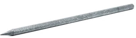 BAUZAUNWELT Weidezaunpfähle-Pfosten aus recyceltem Kunststoff, grau, Länge ca. 150 cm, Durchmesser ca. 4,5 cm - 5 Stück