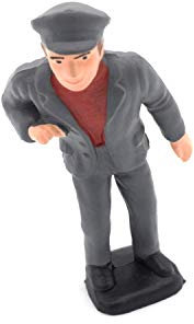 ML-Train Lokführer Dampflok stehend Figur - für Loks - Gartenbahn Spur G Zubehör