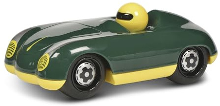 Schuco 450987500 Roadster Green-Gary, my1stSchuco, Spielauto für Kinder 1 Jahr, Rennwagen Spielzeug ab 12 Monaten, grün/gelb