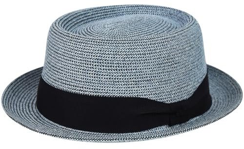 Bailey 1922 Chapeau Waits1922 Femme/Homme - D'Ete pour Homme en Paille avec Ruban Gros Grain Printemps-ete Ete - XXL (62-63 cm) Bleu