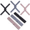Canghai 3 Pack Folding Silicone Trivet, Non Slip Heat Resistant Kitchen Pot Holder Pads Placemats for Hot Pans, Cup, Dishes