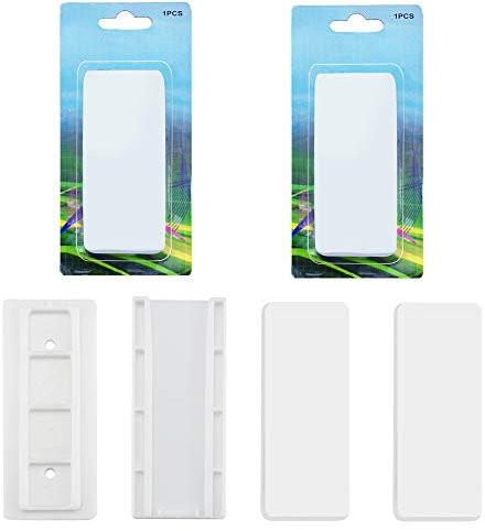 VCRANONR 2 Stück Steckdosenleiste Wandhalterung 10 x 4 x 1.3 cm Power Board Halter Mehrzweck Steckdosenleiste Mehrfachsteckdose Halterung Stanzfreie Selbstklebende Steckdosenleiste für Steckdose