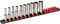Navaris Magnetische Stecknuss Halterung (36 cm lang) für 16x Steckschlüssel 3/8, 1/2, 1/4 - individuelle Anordnung der Stecknüsse möglich