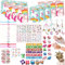HIQE-FL 98 Pezzi Unicorno Gadget Compleanno,Unicorno Tatuaggi,Unicorno Schiaffo Braccialetti,Gadget Unicorno,Unicorno Festa Regalo,Ragazze Regalo Festa