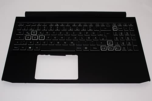 acer Tastatur beleuchtet deutsch (DE) + Topcase schwarz Nitro 5 AN515-55 Serie (Original)