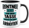 Tasse Rentner Geschenk Mann lustig - Rente 2025 Kollege Abschiedsgeschenk - Renteneintritt Abschied Ruhestand Geschenke für Männer Kaffee-Becher (Türkis)