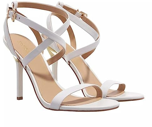 MICHAEL KORS Damen ASHA Sandal, Optical White, 40 EU