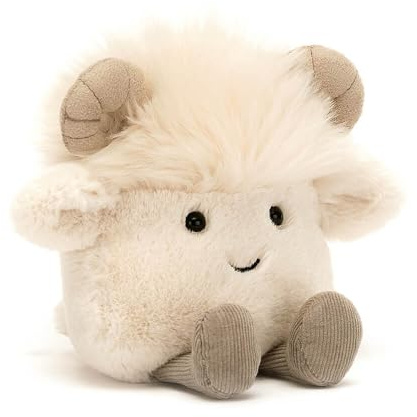 Jellycat Small Amuseabean Ram Collectable Plush Decoration