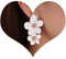 Inilbran Boho Übertrieben Acryl Blume Ohrringe - Vintage Harz Form Ohrstecker - Weiße Aussage Schmuck - Multicolor Emaille für Frauen und Mädchen