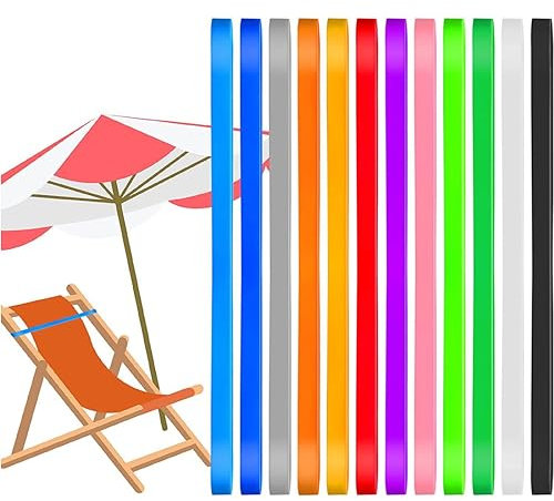 JOCXZI Gummibänder Breit - 12Pcs Gummiringe Dicke, Silikon Gummibänder Groß, Haushaltsgummis Breit, Mülleimer Gummiband, Bunte, Wiederverwendbar, für Büro, Zuhause, Schulbedarf(20x1cm)