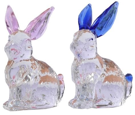 Statuetta Decorativa in Vetro a Forma di Coniglio in Cristallo, Oggetto Decorativo in Vetro, Può Essere Utilizzato Per Decorare Una Casa o un Ufficio o Come Regalo Per Genitori, Amici e Bambini