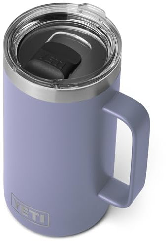 YETI Rambler Mug, Vacuum Insulated Stainless Steel Stackable Mug with Magslider Lid, Cosmic Lilac, 24 oz (710 ml)