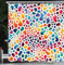 ABAKUHAUS Leopardenmuster Duschvorhang, Modernes und abstraktes Konzept Bunte Punkte mit Inspirationen aus Tierhäuten, Stoffliches Gewebe Badezimmerdekorationsset mit Haken, 175 x 200 cm, Mehrfarbig