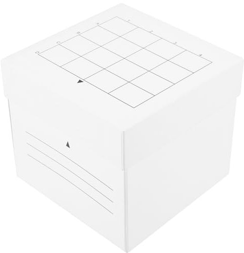 Gatuida Caja De Almacenamiento Para Congelador De Tubos Centrífugos Soporte Criogénico Resistente Agua De 16 Celdas Para Tubos De Microcentrífuga Viales Muestras