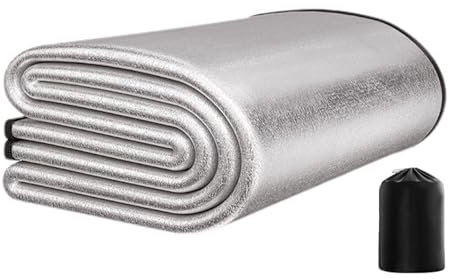 Alu Isomatte Camping Schaummatten Schlafmatte Für Camping, Camping Schaum, Alu-Isoliermatte, Ultraleicht Isoliermatte Isolierdecke Faltbare Zeltmatte Bodenmatte Thermomatte Matte Aus Aluminiumfolie