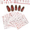 Giantree 9 Blatt Nagelsticker Weihnachten, Glitzer Nail Art Sticker Weihnachten Schneeflocke Rentier Dekoration Nagelsticker Selbstklebend Nageldesign Zubehör