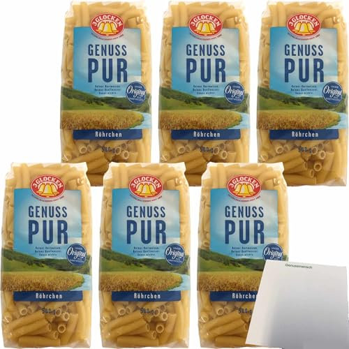 usy Bundle für 3 Glocken Nudeln Genuss Pur Röhrchen 6er Pack (6x500g Packung) + usy Block