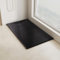 AQUARA Shower Tray, 1200 x 700mm Slate Effect SMC Slip-Resistance Shower Base with Waste & Resin Grid Cover. Stylish and Durable Black Trays for Shower Cubicle