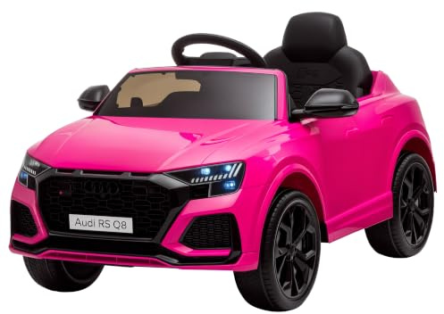 HOMCOM Voiture Électrique Enfants sous Licence Audi RS Q8 6 V 3-5 Ans Rose | Voiture à Batterie, Véhicule Électrique avec Télécommande, USB, Musique, Bluetooth